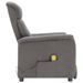 Fauteuil inclinable de massage Gris clair Similicuir daim - Photo n°5