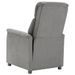 Fauteuil inclinable de massage Gris clair Similicuir daim - Photo n°7