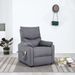 Fauteuil inclinable de massage Gris clair Tissu 3 - Photo n°1