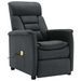 Fauteuil inclinable de massage Gris foncé Similicuir daim - Photo n°1