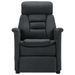 Fauteuil inclinable de massage Gris foncé Similicuir daim - Photo n°3