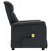 Fauteuil inclinable de massage Gris foncé Similicuir daim - Photo n°5