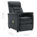 Fauteuil inclinable de massage Gris foncé Similicuir daim - Photo n°9