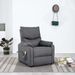 Fauteuil inclinable de massage Gris foncé Tissu 10 - Photo n°1