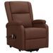 Fauteuil inclinable de massage Marron Similicuir 9 - Photo n°3