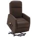 Fauteuil inclinable de massage Marron Similicuir 8 - Photo n°1