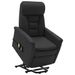 Fauteuil inclinable de massage Noir Similicuir 6 - Photo n°1