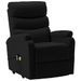 Fauteuil inclinable de massage Noir Similicuir 8 - Photo n°1