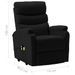 Fauteuil inclinable de massage Noir Similicuir 8 - Photo n°9