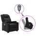 Fauteuil inclinable de massage Noir Similicuir - Photo n°1