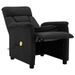 Fauteuil inclinable de massage Noir Similicuir daim - Photo n°3