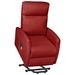 Fauteuil inclinable de massage Rouge bordeaux Similicuir 5 - Photo n°1
