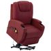 Fauteuil inclinable de massage Rouge bordeaux Similicuir 2 - Photo n°1