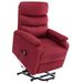 Fauteuil inclinable de massage Rouge bordeaux Tissu 4 - Photo n°1