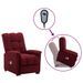 Fauteuil inclinable de massage Rouge bordeaux Tissu - Photo n°1