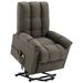 Fauteuil inclinable de massage Taupe Tissu 9 - Photo n°1
