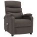 Fauteuil inclinable de massage Taupe Tissu 7 - Photo n°1