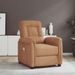 Fauteuil inclinable de massage Taupe Tissu microfibre - Photo n°1