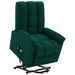 Fauteuil inclinable de massage Vert foncé Tissu 8 - Photo n°1