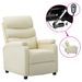 Fauteuil inclinable électrique Crème Similicuir 4 - Photo n°1