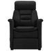 Fauteuil inclinable électrique de massage Noir Similicuir daim - Photo n°2