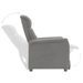 Fauteuil inclinable électrique Gris clair Similicuir daim - Photo n°3