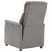 Fauteuil inclinable électrique Gris clair Similicuir daim - Photo n°4