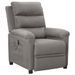 Fauteuil inclinable électrique Gris clair Tissu 4 - Photo n°1