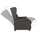 Fauteuil inclinable électrique Gris foncé Tissu - Photo n°6