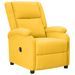 Fauteuil inclinable électrique Jaune Tissu 2 - Photo n°1