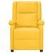 Fauteuil inclinable électrique Jaune Tissu 2 - Photo n°3