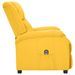 Fauteuil inclinable électrique Jaune Tissu 2 - Photo n°4