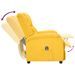 Fauteuil inclinable électrique Jaune Tissu 2 - Photo n°5