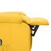 Fauteuil inclinable électrique Jaune Tissu 2 - Photo n°7