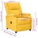 Fauteuil inclinable électrique Jaune Tissu 2 - Photo n°11