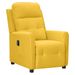 Fauteuil inclinable électrique Jaune Tissu 4 - Photo n°1