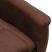 Fauteuil inclinable électrique massage Marron Similicuir daim - Photo n°5