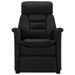 Fauteuil inclinable électrique Noir Similicuir daim 2 - Photo n°2