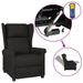 Fauteuil inclinable électrique Noir Tissu 5 - Photo n°2