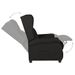 Fauteuil inclinable électrique Noir Tissu 5 - Photo n°6