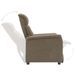 Fauteuil inclinable électrique Taupe Similicuir daim - Photo n°3