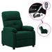 Fauteuil inclinable électrique Vert foncé Tissu 10 - Photo n°1