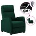 Fauteuil inclinable électrique Vert foncé Tissu 8 - Photo n°1