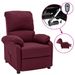 Fauteuil inclinable électrique Violet Tissu 6 - Photo n°1