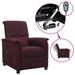 Fauteuil inclinable électrique Violet Tissu - Photo n°1