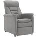 Fauteuil inclinable Gris clair Similicuir daim 2 - Photo n°1