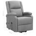 Fauteuil inclinable Gris clair Tissu 25 - Photo n°8