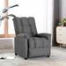 Fauteuil inclinable Gris clair Tissu 20 - Photo n°1