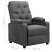 Fauteuil inclinable Gris clair Tissu 7 - Photo n°8