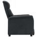 Fauteuil inclinable Gris foncé Similicuir daim 3 - Photo n°5